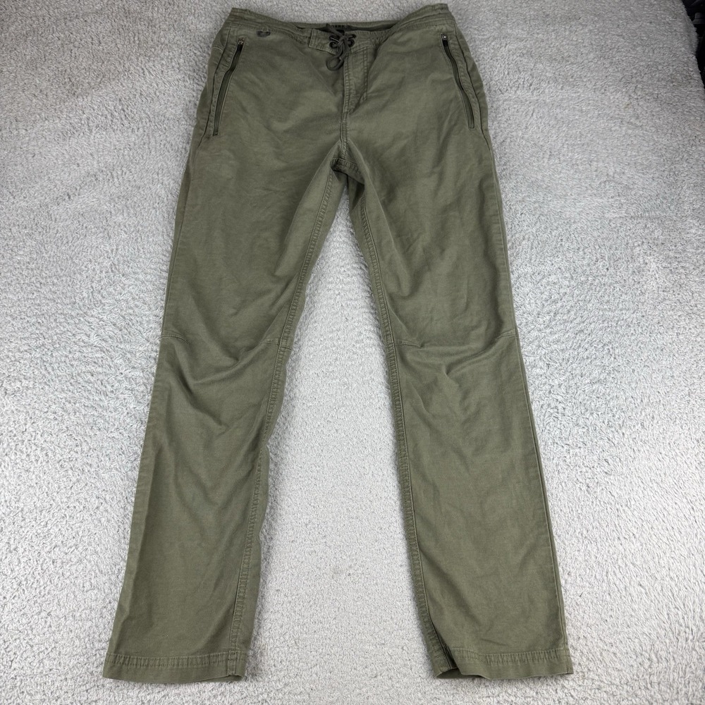Roark Pants Mens 30 Green Layover Lace Up Comfort Travel Adventure Hike Camp
